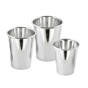 KONUS mugs heavy silver plated (2 pieces)