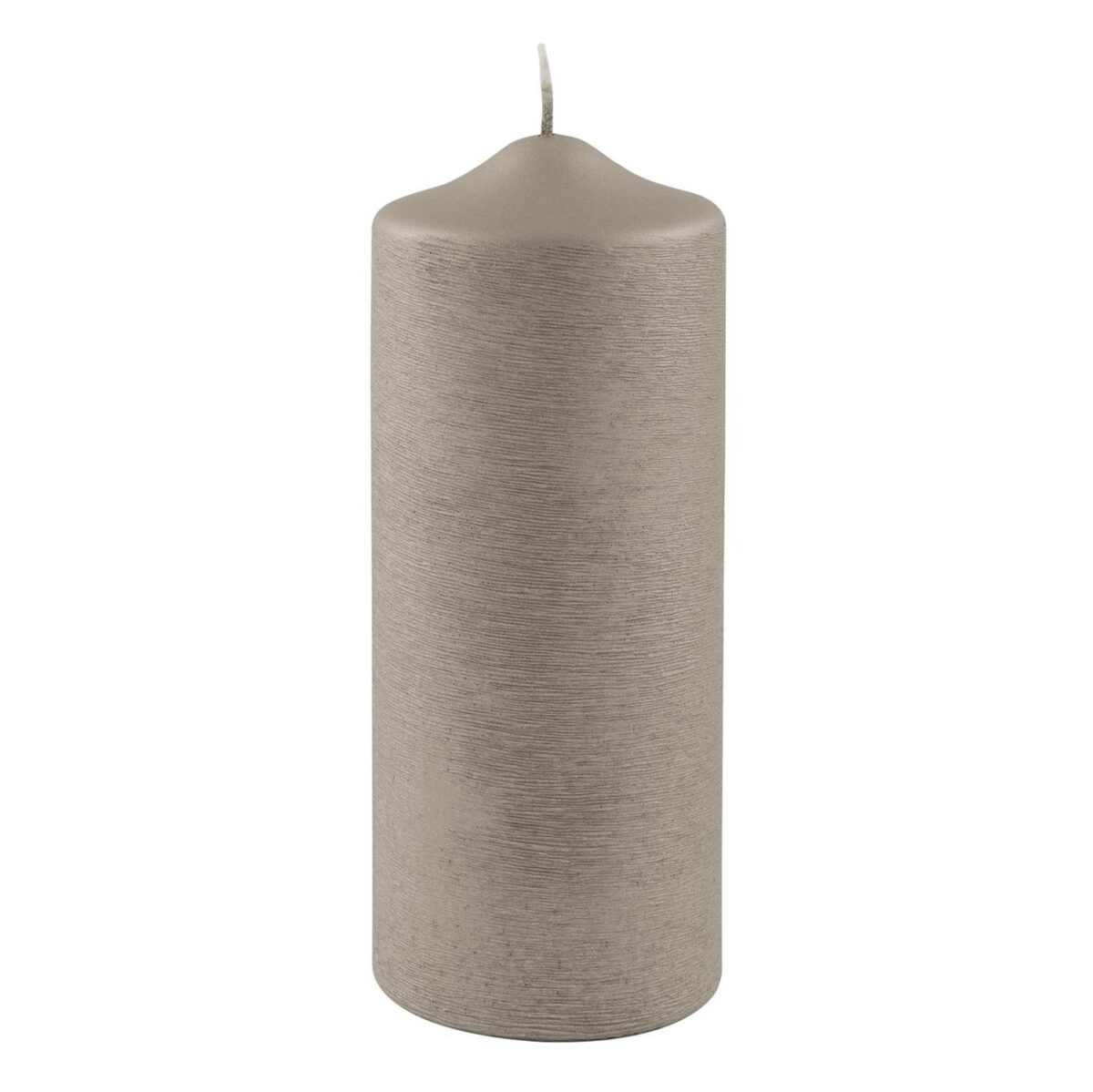 Altar candles metallic brushed 20 | 8 cm (6 pieces)