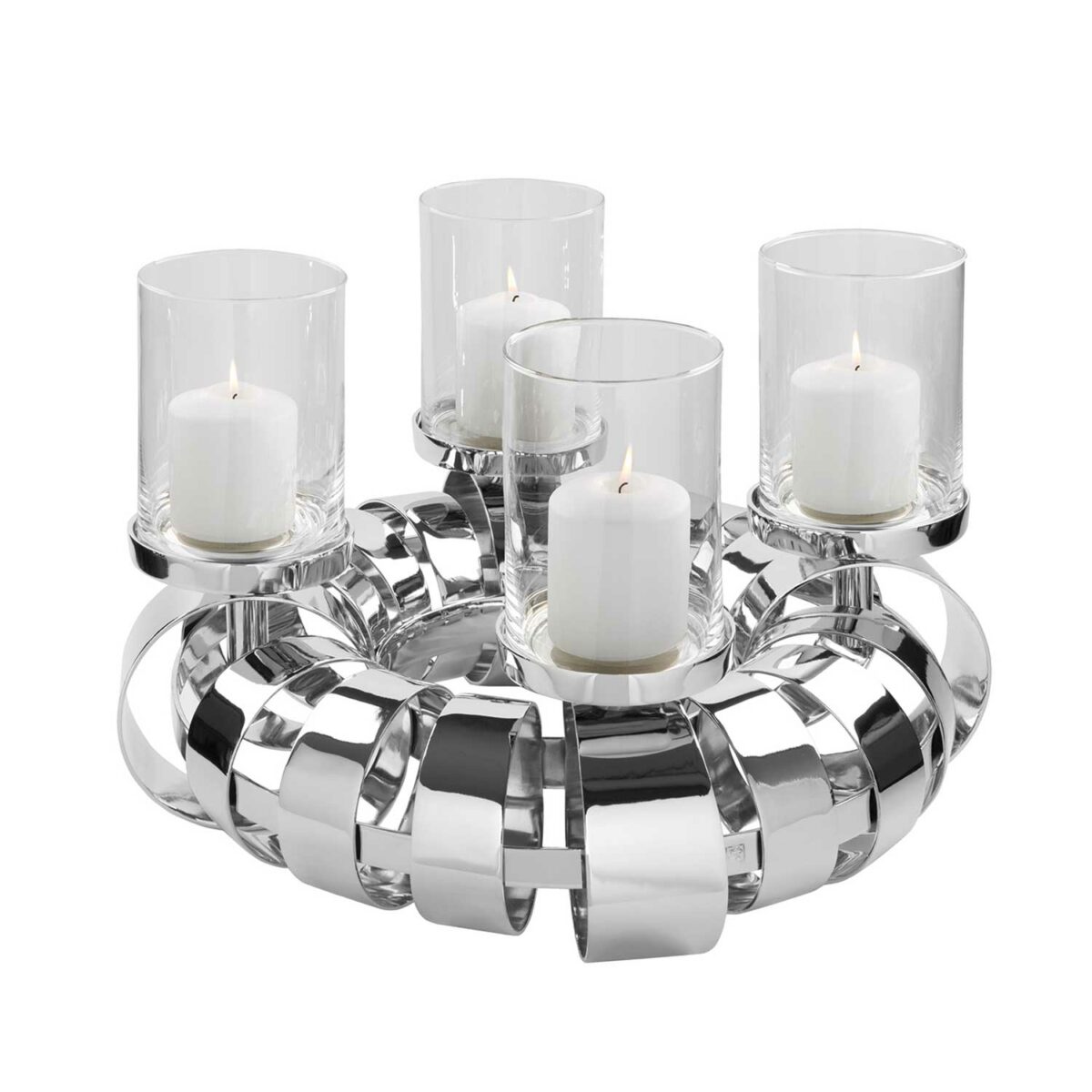 ANELLO candlestick wreath 50 cm with glass