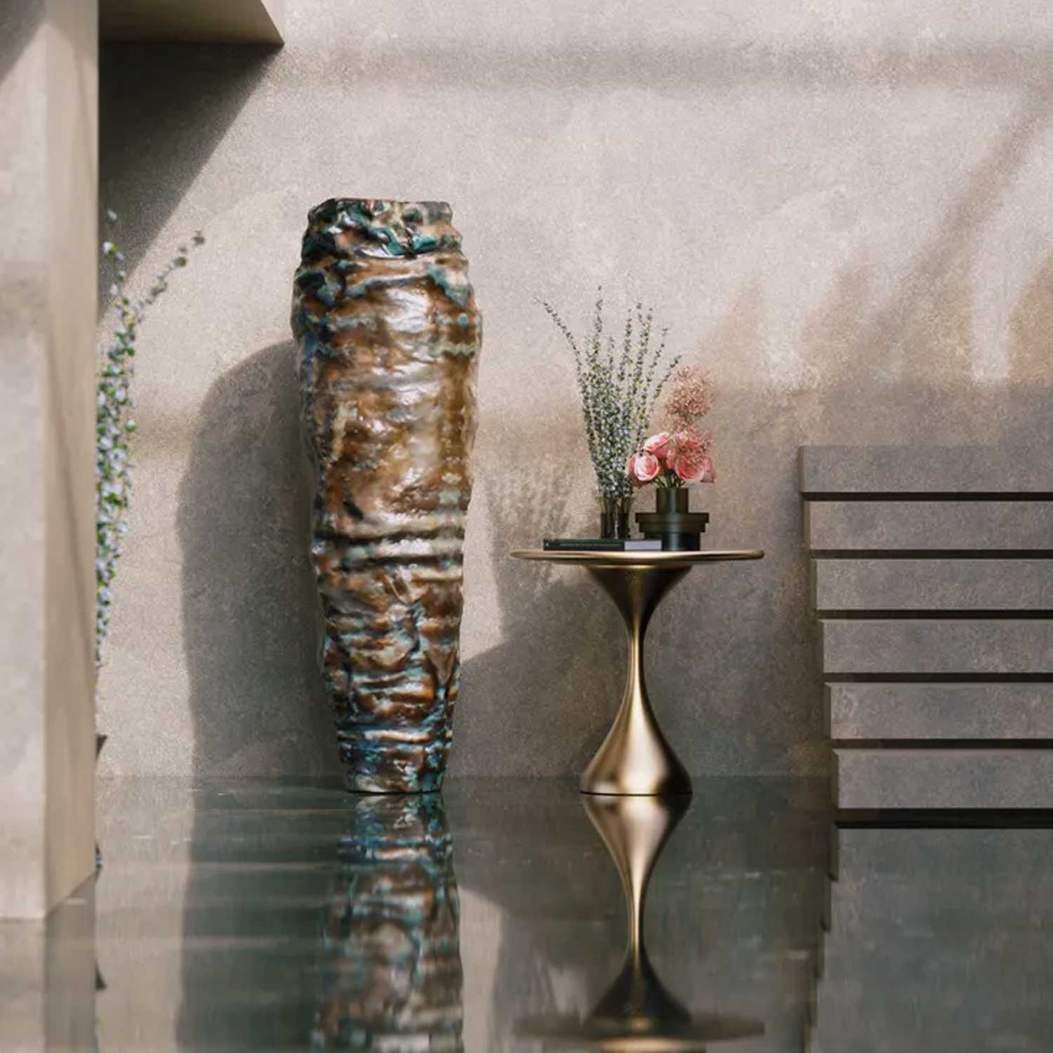 ARGUS sculptural floor vase bronze color | Ready to ship 5 ARGUS sculptural floor vase bronze color | Ready to ship