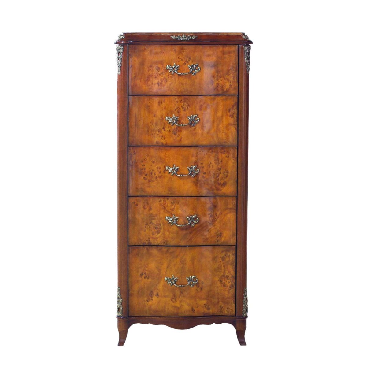 ARLINGTON Chest of Drawers Burl Wood