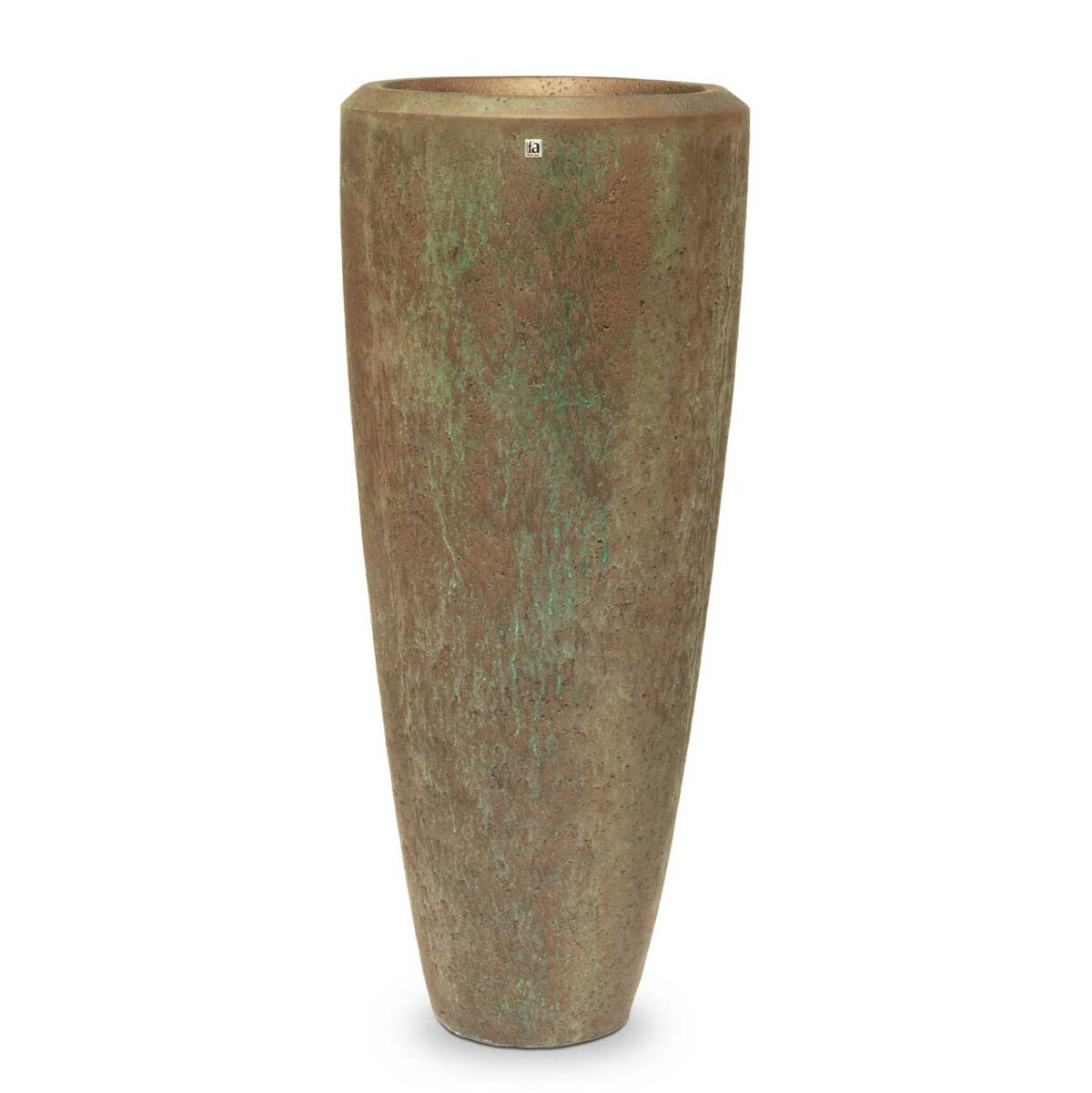 AVALON floor vase oxidized bronze H 120 cm