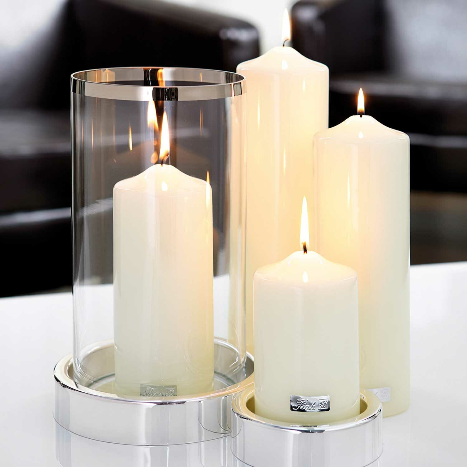 Altar candles lacquered 10 / 8 cm (8 pieces)