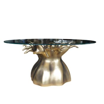 BOABAB dining table gold leaf