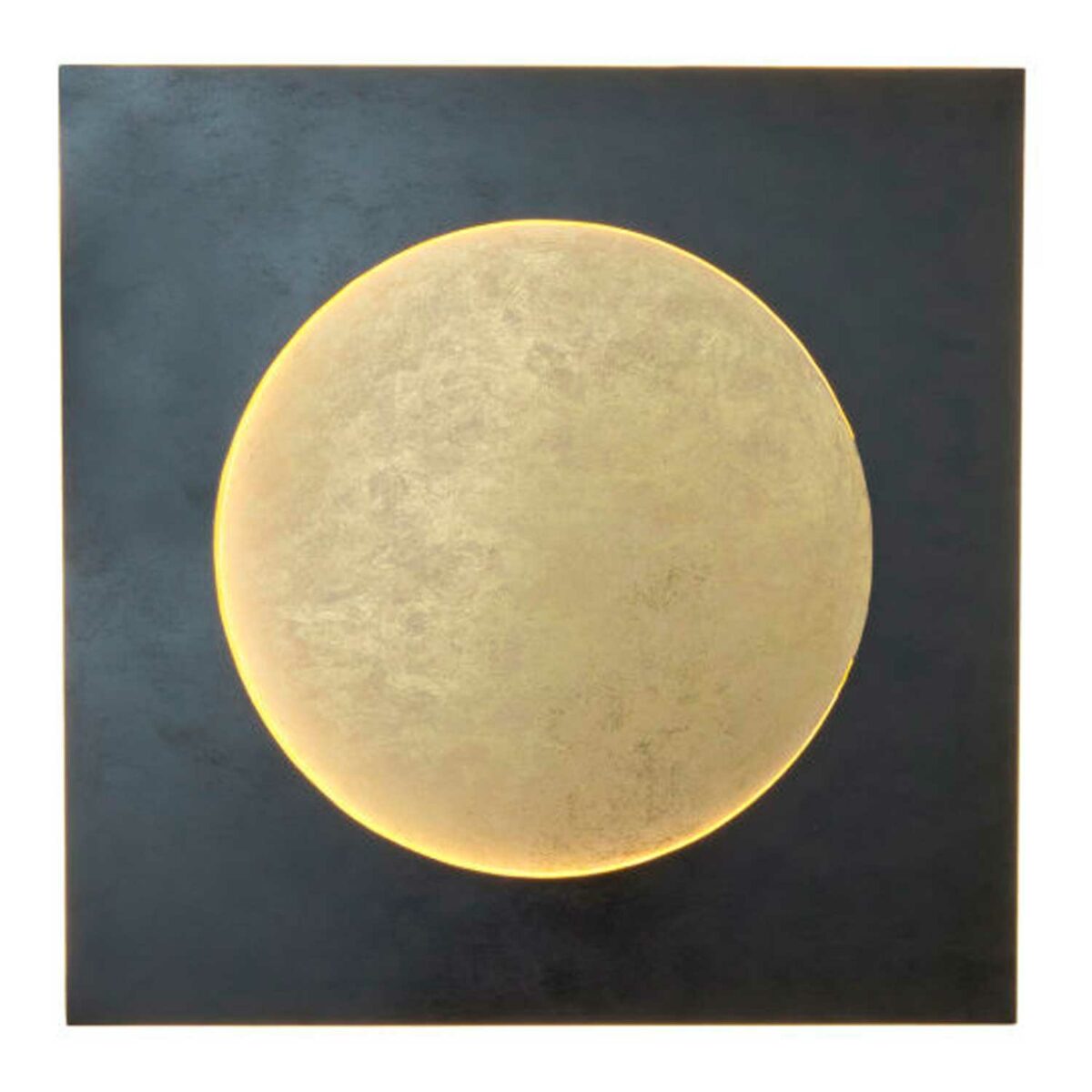 BERSAGLIO Wandleuchte schwarz-braun-gold D 80 cm