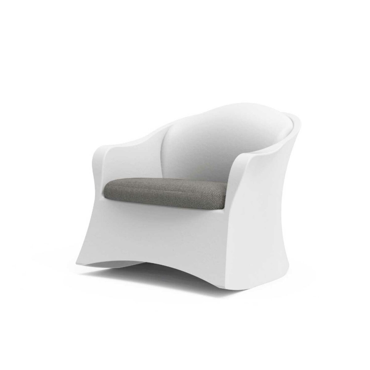BRISA armchair matt white