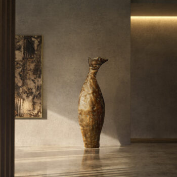 BRUTUS sculptural floor vase