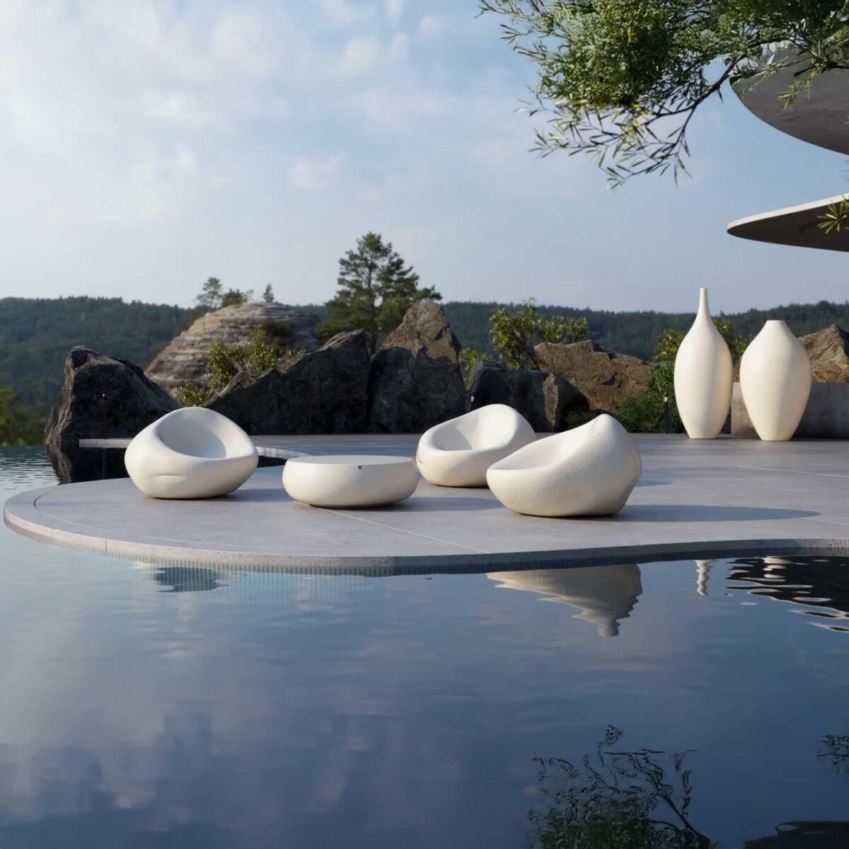 OCEANO sofa matt white