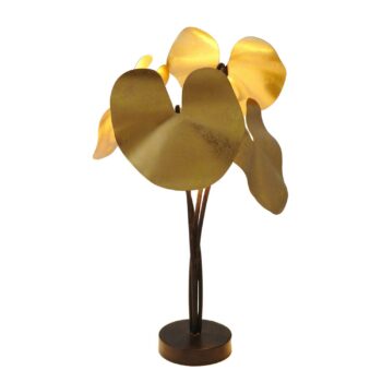 CONTROVERSIA Tischleuchte gold 4-flammig