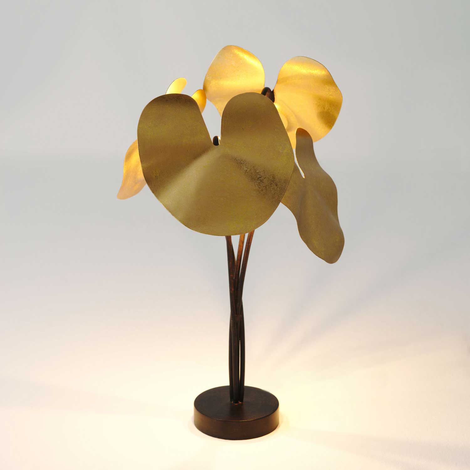 CONTROVERSIA table lamp gold 4-flames 4 CONTROVERSIA table lamp gold 4-flames