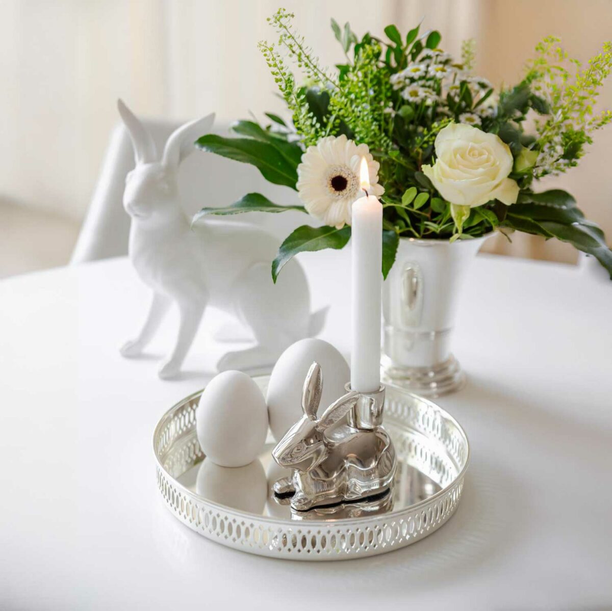 CORO gallery tray silver plated D 23 cm (2 pieces)