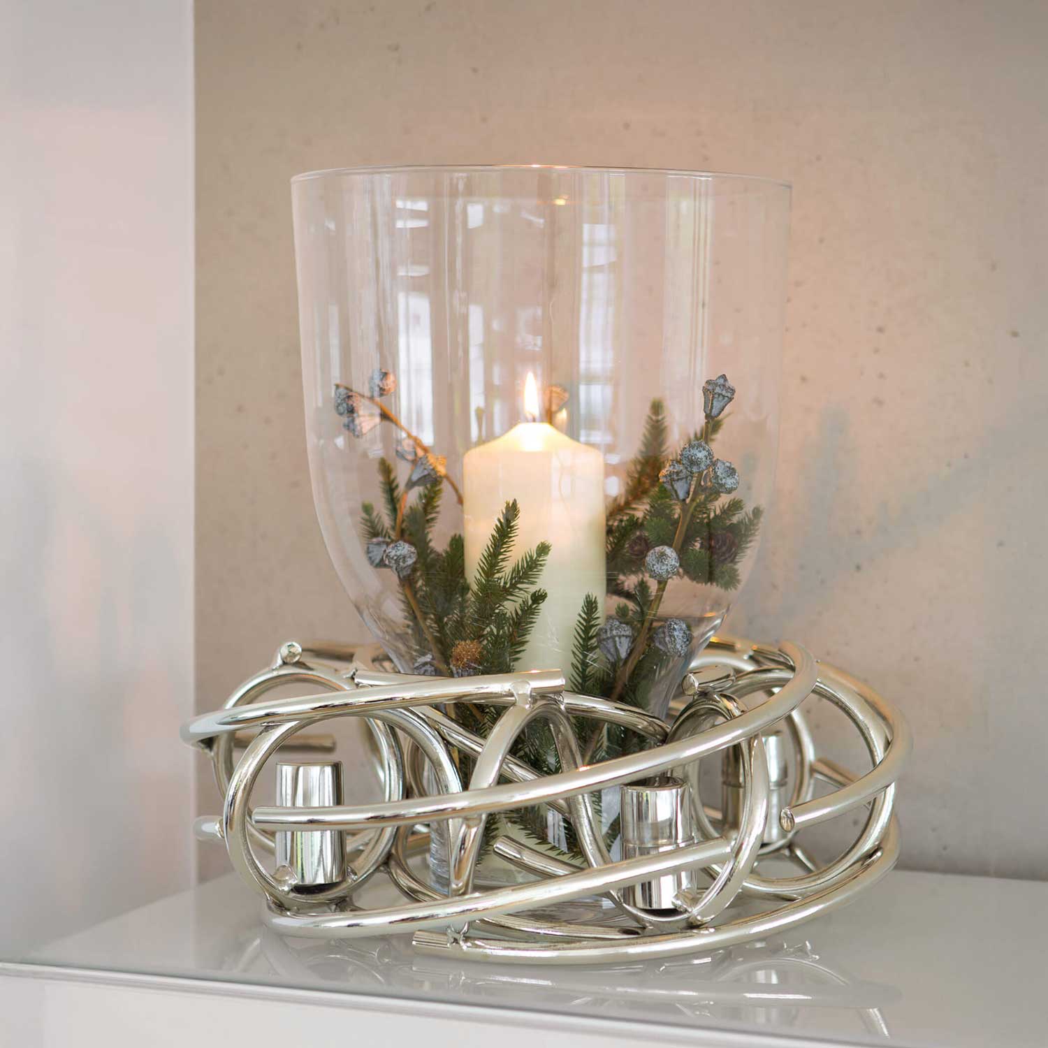 CORONA Glaseinsatz für Leuchterkranz 40 cm 2 CORONA Glaseinsatz für Leuchterkranz 40 cm