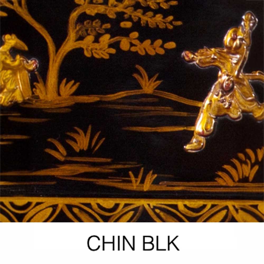 REGENCY Stuhl Chinoiserie schwarz 2 CHINOISERIE Beistellstuhl