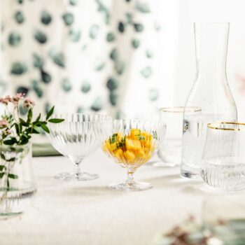 DESSERTSCHALE auf klarem Fuß (6 Stück)