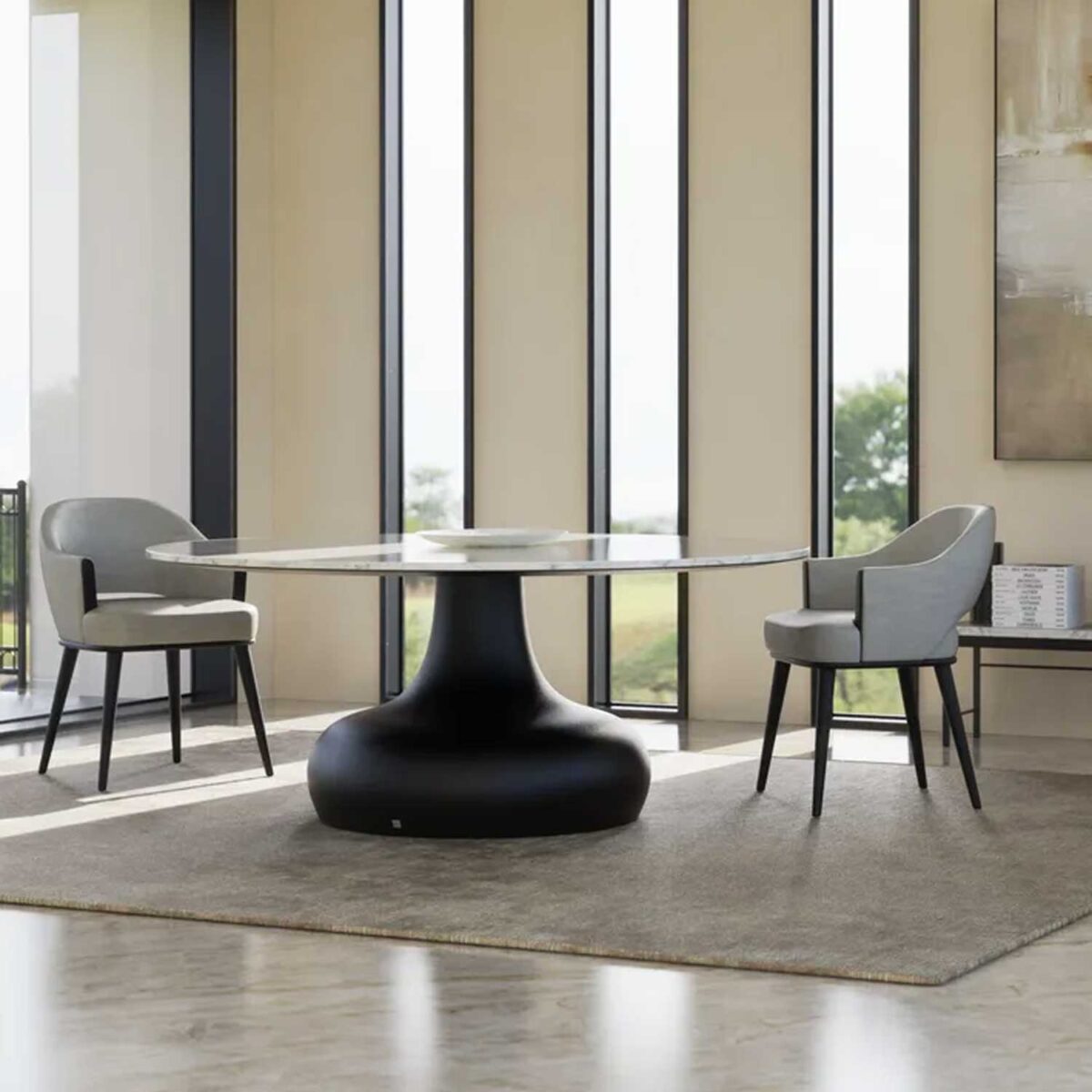 DORA dining table Carrara marble