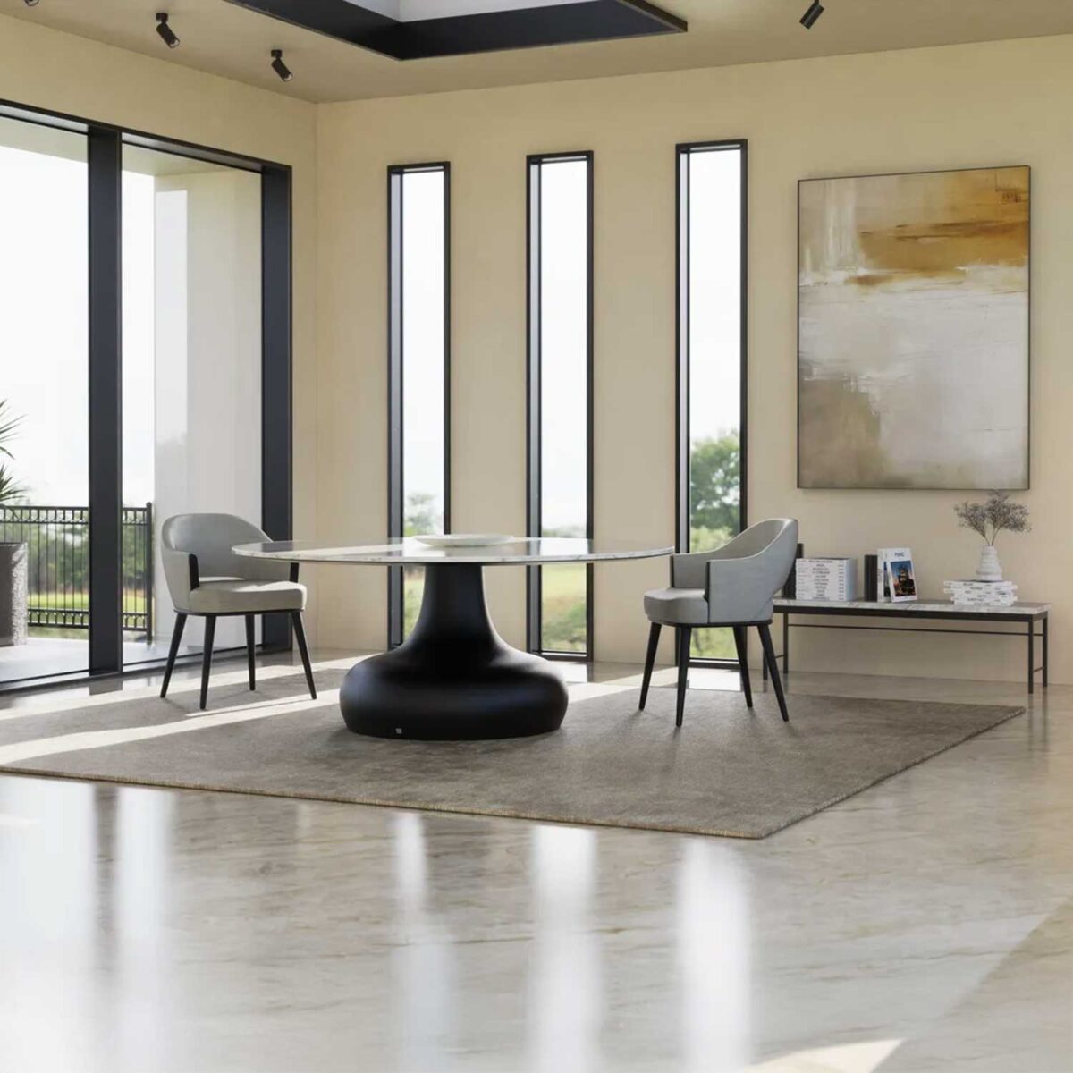 DORA dining table Carrara marble