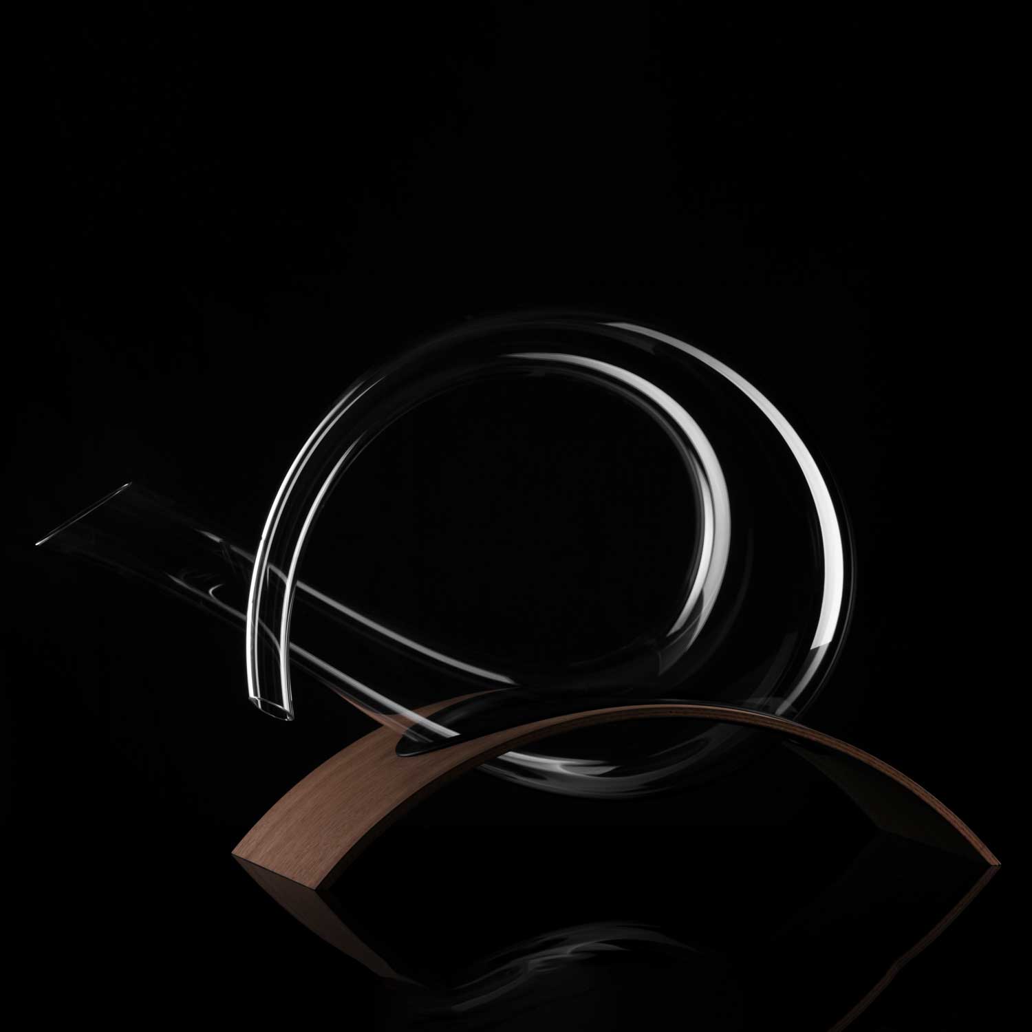 EDITION WOOD Dekantierkaraffe 773 auf Nussbaum 5 EDITION WOOD Dekantierkaraffe 773 auf Nussbaum