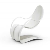 FLEX armchair matte white