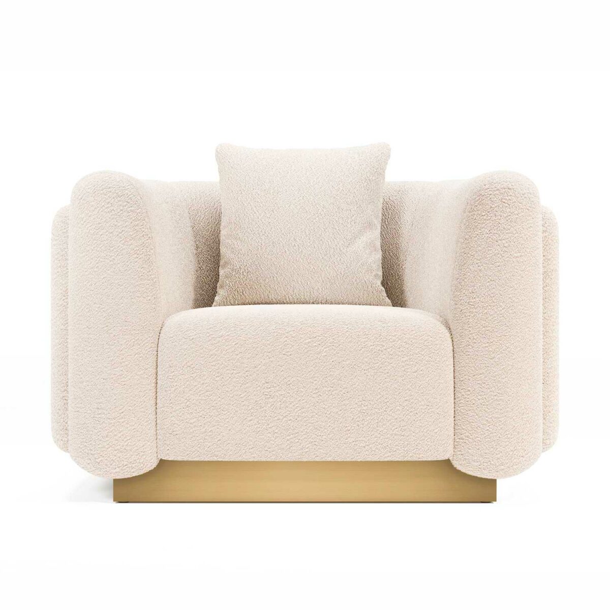 FOZ armchair woollen cream