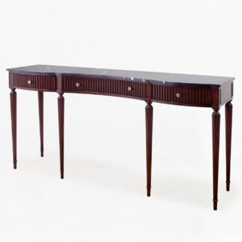 FRIVOLE console with black marble top
