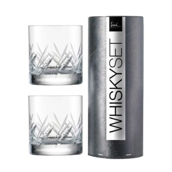 GENTLEMAN 2 whisky tumblers crystal glass