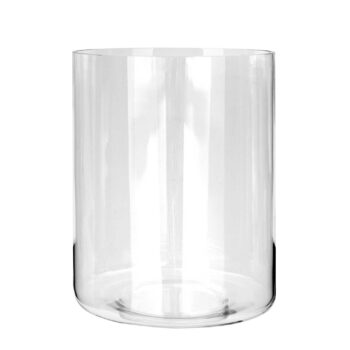 GLASZYLINDER mit Boden H 30 cm D 23 cm