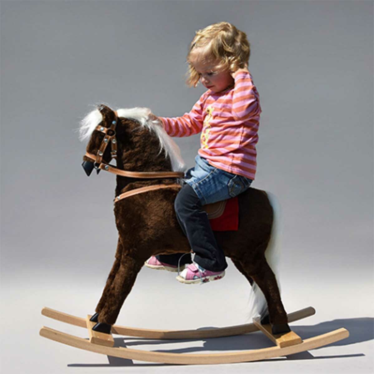 GLORIOSA rocking horse with vinyl saddle