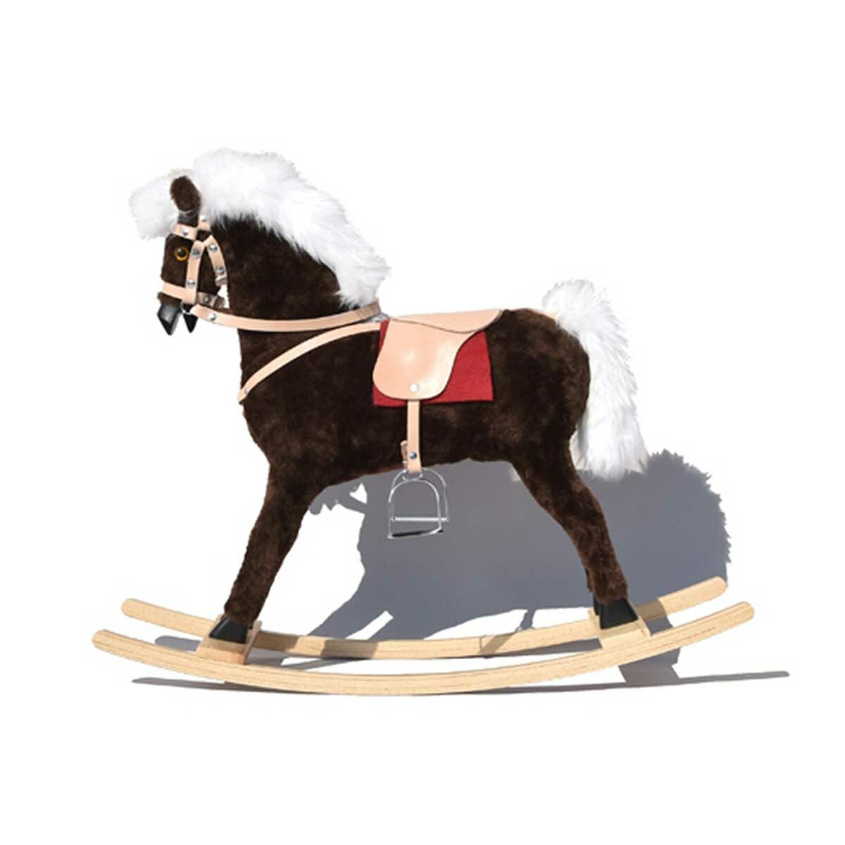 GLORIOSA rocking horse with vinyl saddle