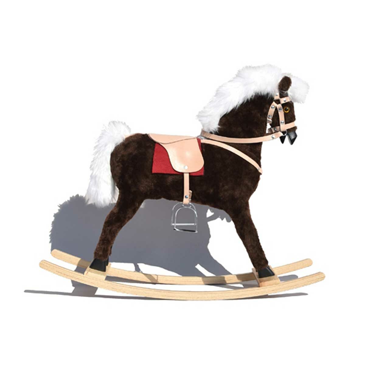 GLORIOSA rocking horse with leather saddle