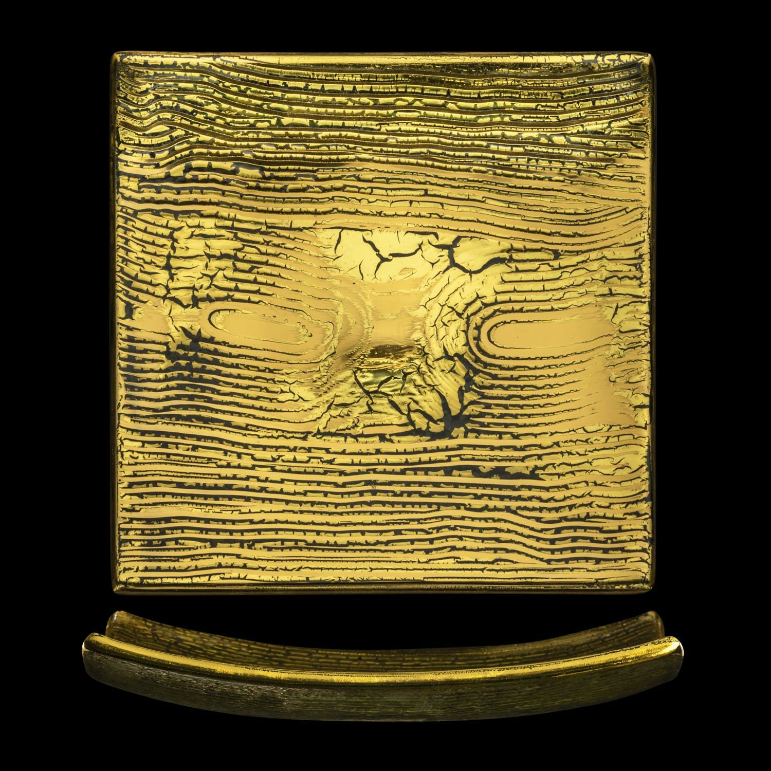 GOLDLEAF gold Schale eckig 15,5 x 15,5 cm