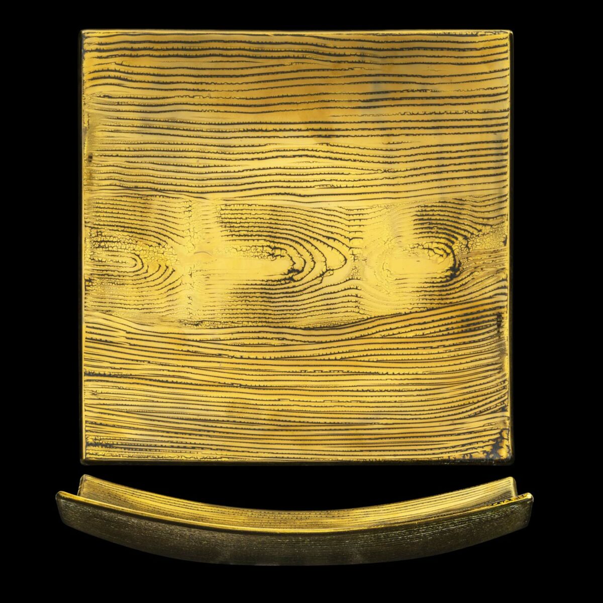 GOLDLEAF gold Schale eckig 29 x 29 cm