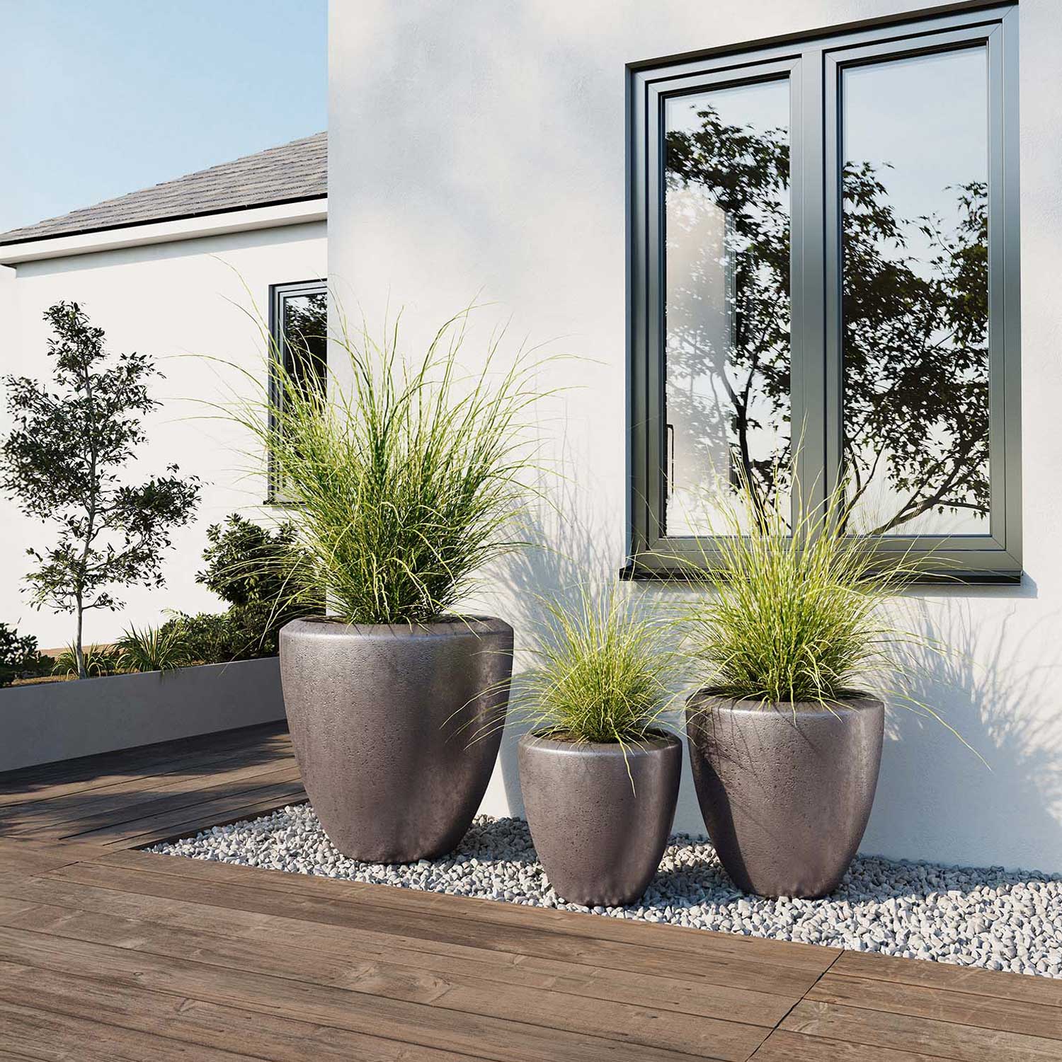 GRACIA planter H 67 cm | D 67 cm 3 GRACIA planter H 41 cm | D 41 cm