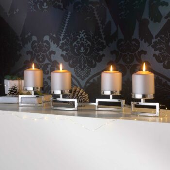 HOMMAGE chandelier 4-flame with glass