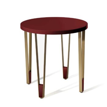 IONIC Beistelltisch rund red wine
