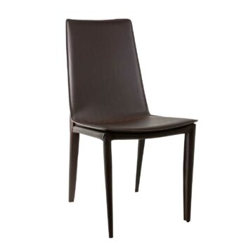 JEFF dining chair dark brown