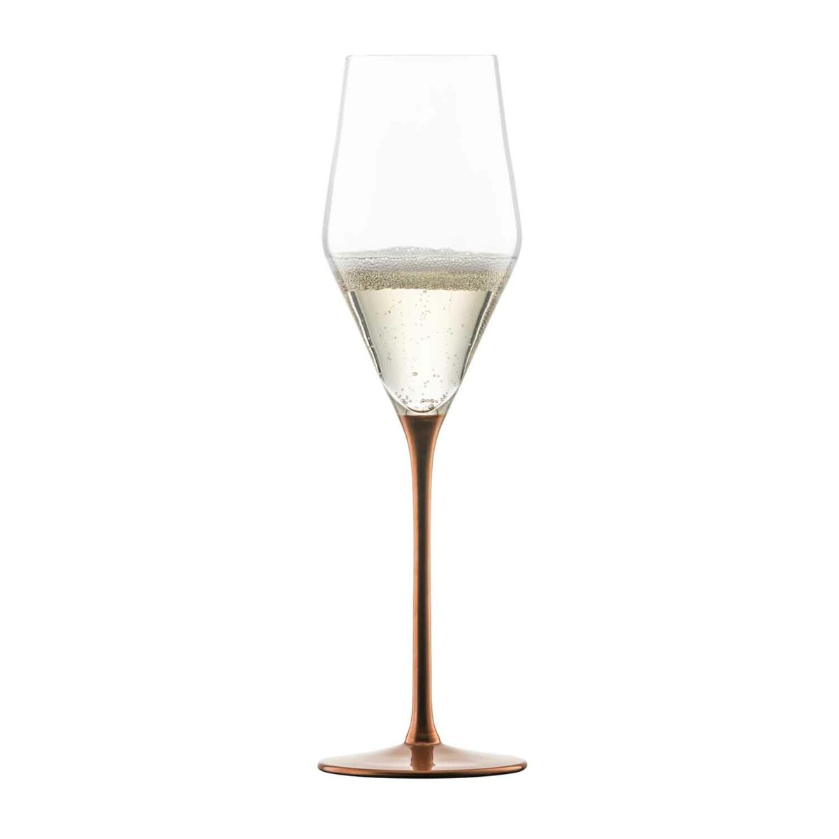 KAYA copper 2 champagne crystal glasses