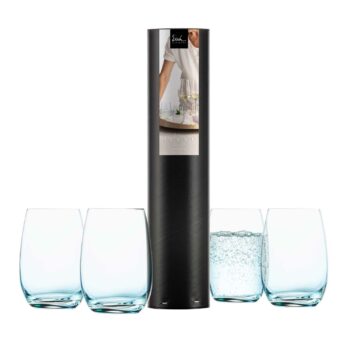 LIGHT 4 Kristallglas Becher aqua