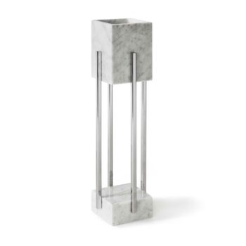 LOOSHAUS table lamp brass Carrara marble
