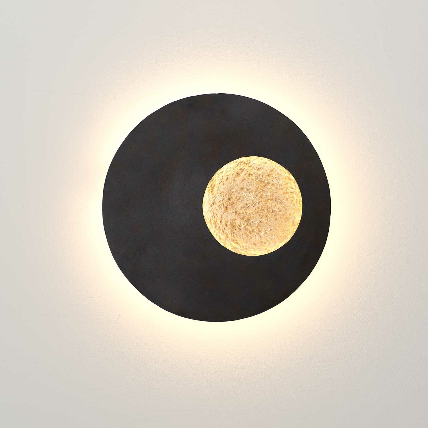 LUNA wall lamp brown-black gold