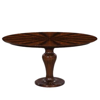 MILANO round mahogany dining table