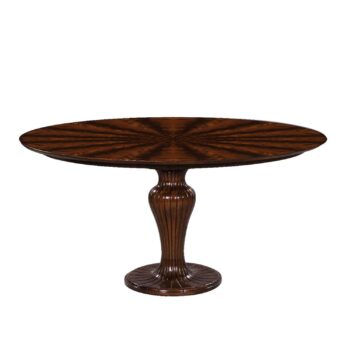 MILANO round mahogany dining table