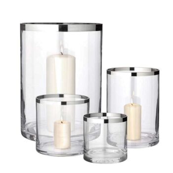 MOLLY wind light vase platinum