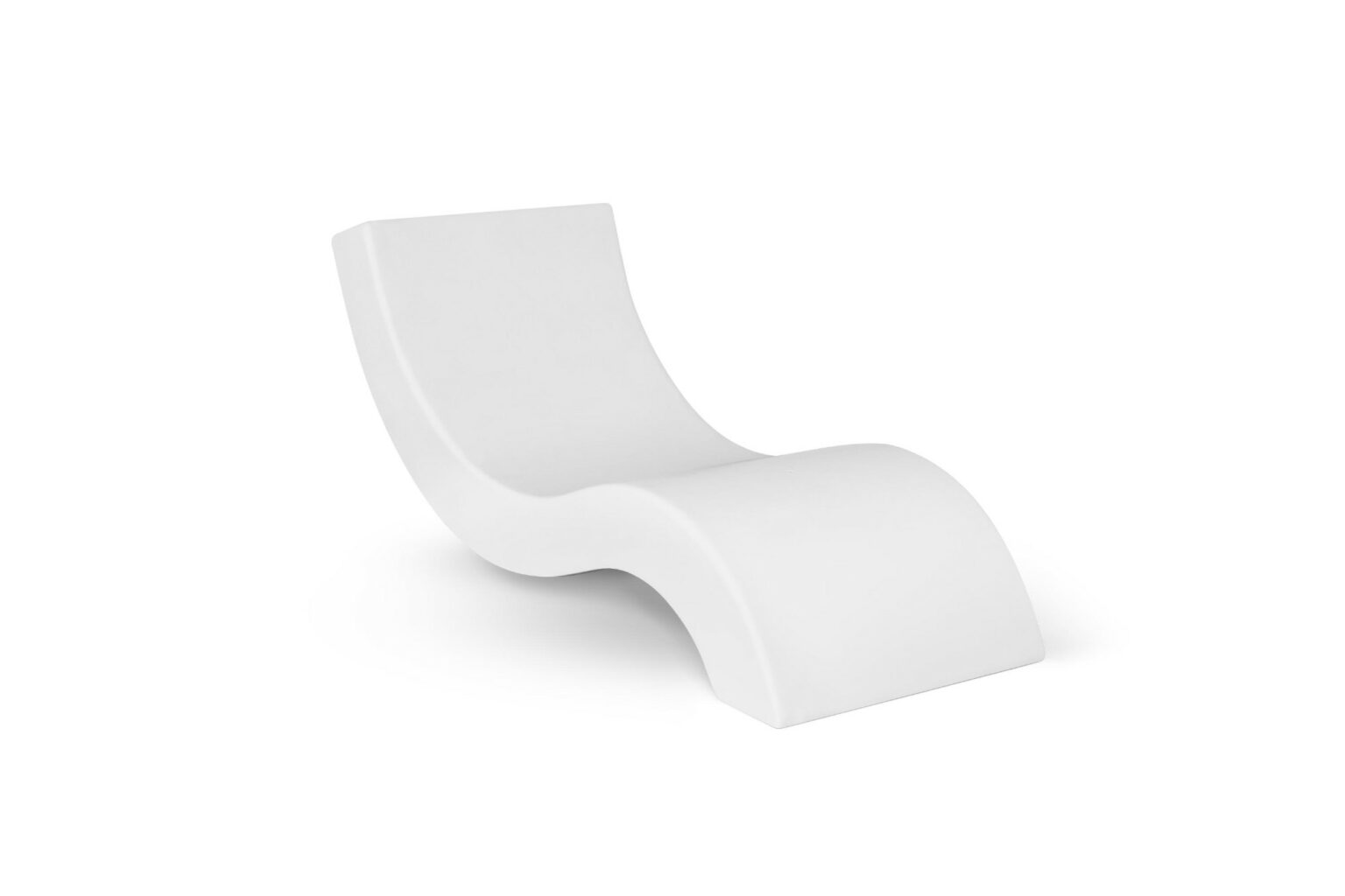 NORDIC IN-POOL chaise longue matt white