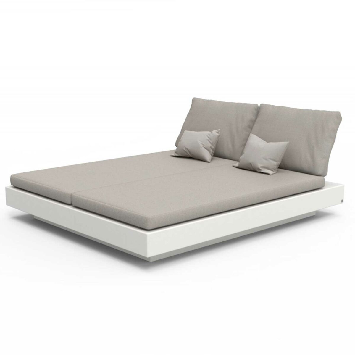 NORDIC double bed chaise longue white