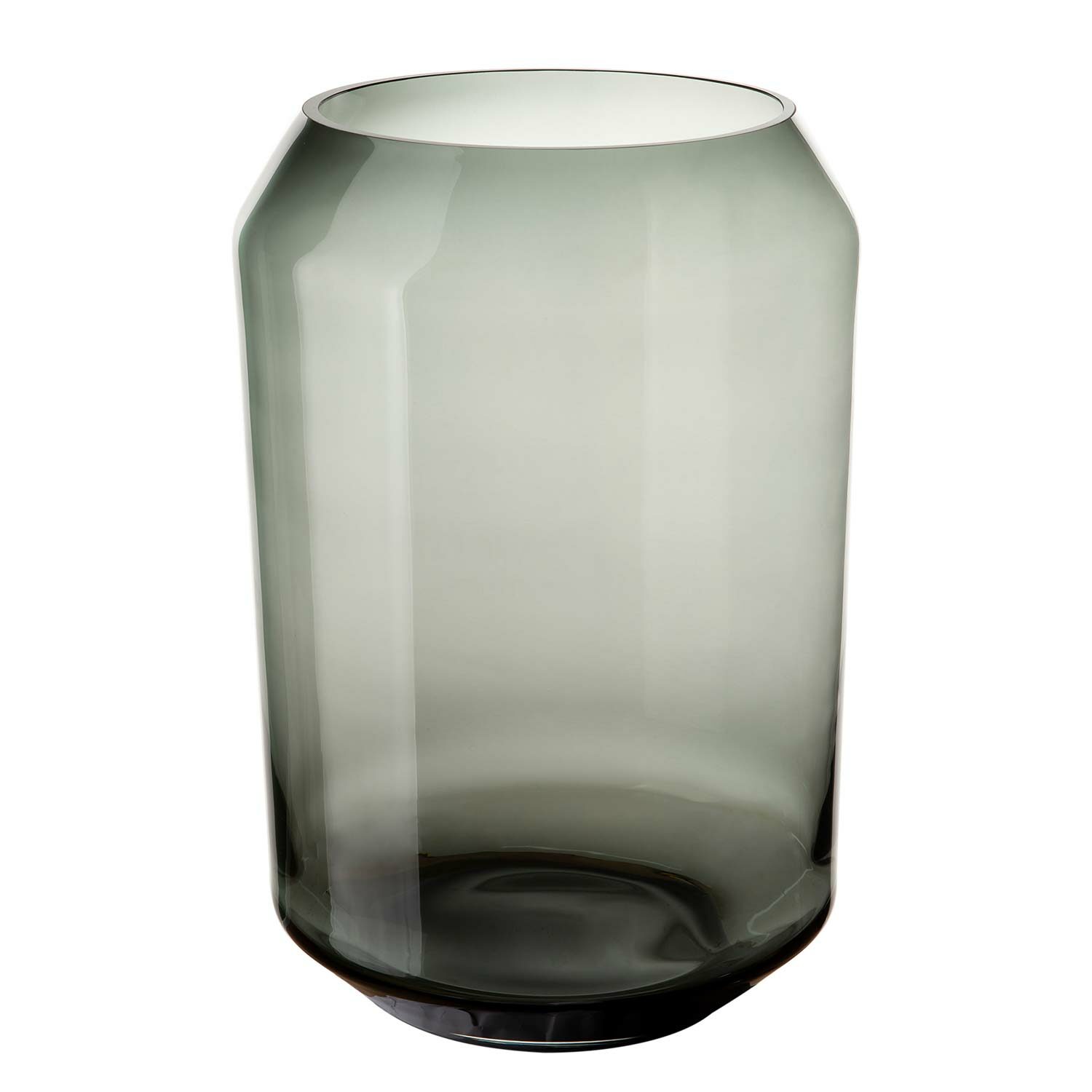 ORELIA glass vase grey