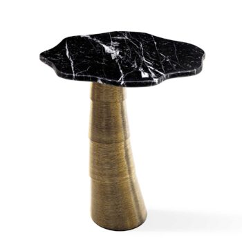 PALM Beistelltisch Nero Marquina Marmor