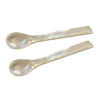 MOTHER-OF-PEARL spoons square (set of 2)