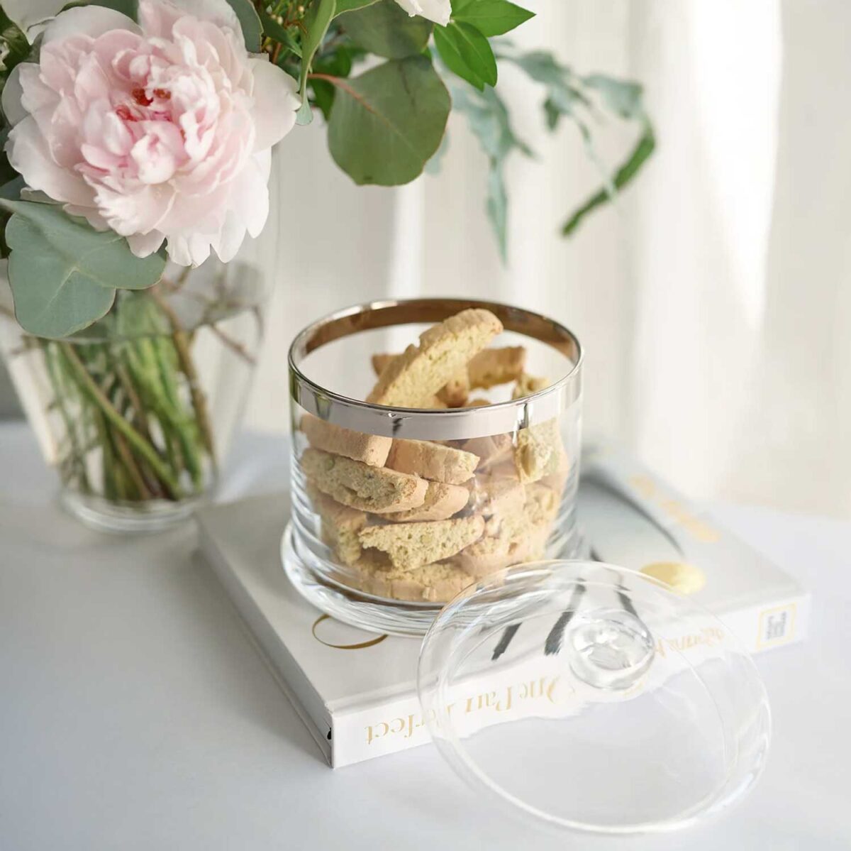 PLATIN crystal glass bonbonniere