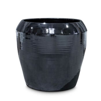 PRESTIGE Pflanzgefäß Keramik platin-black