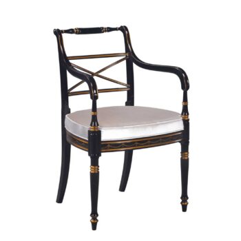 REGENCY armchair Chinoiserie black
